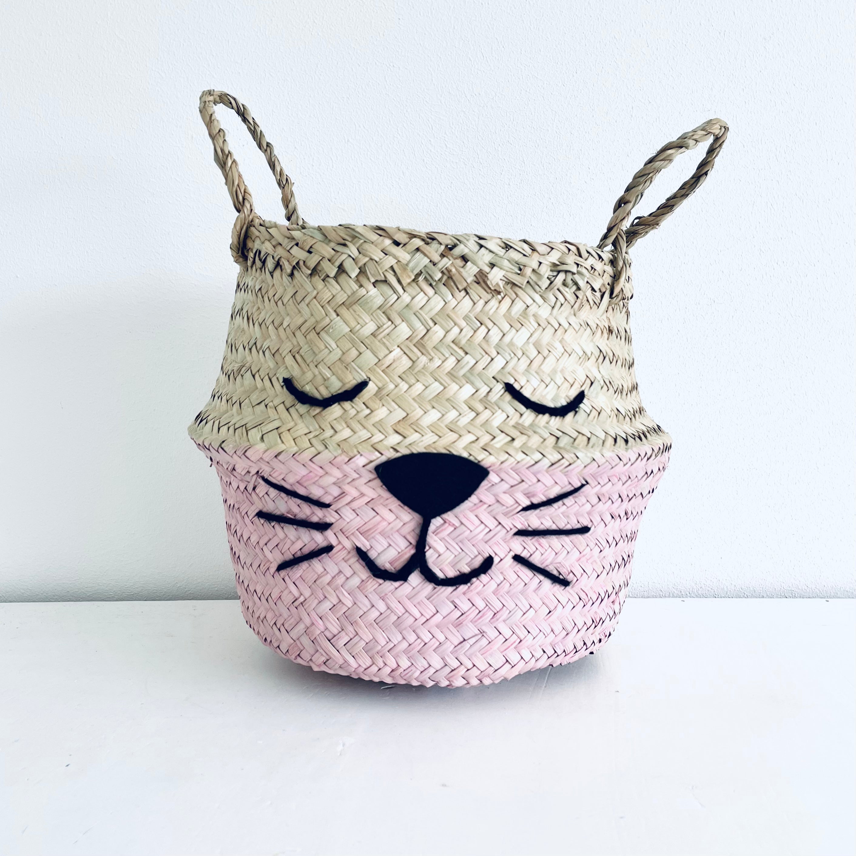 Bellybambino Pink Bottom Whiskers Basket - Small