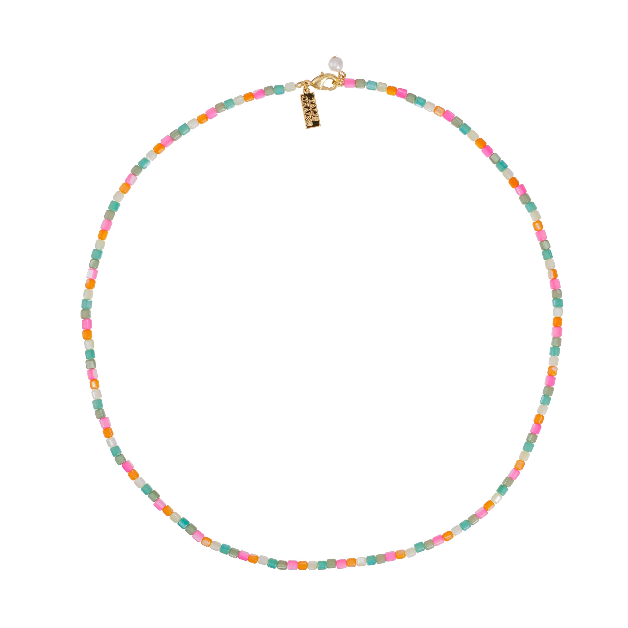 Talis Chains Capri Shell Bead Necklace- Rainbow