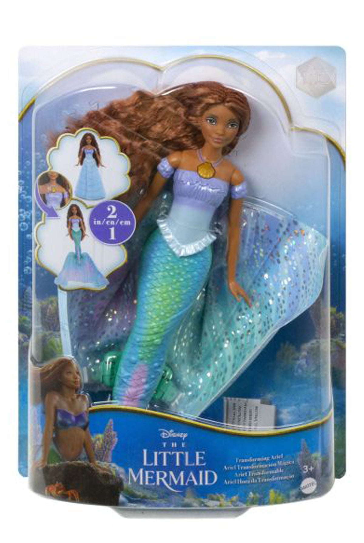 Disney The Little Mermaid Transforming Ariel Doll