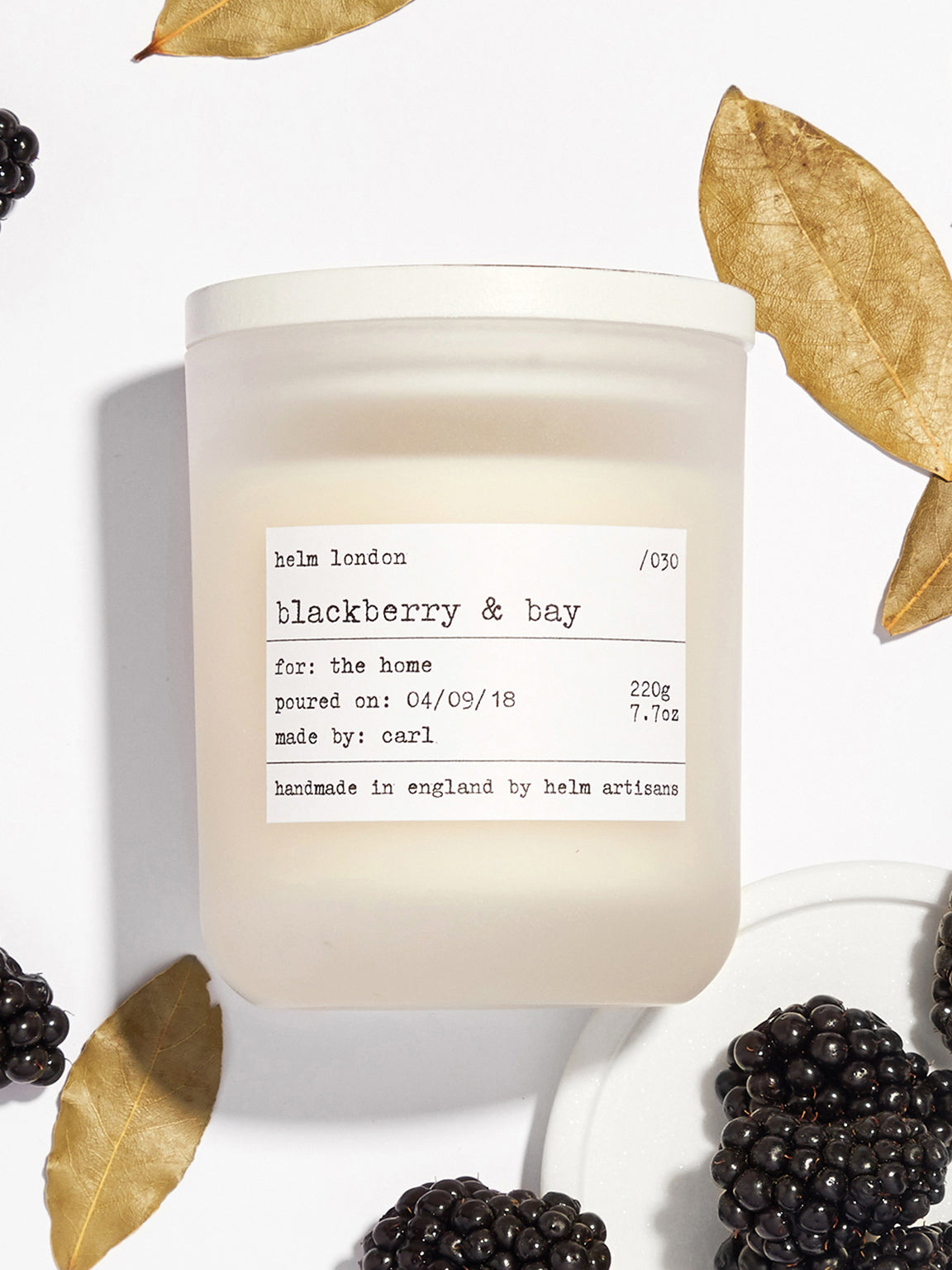 Helm London Blackberry & Bay Luxury Candle