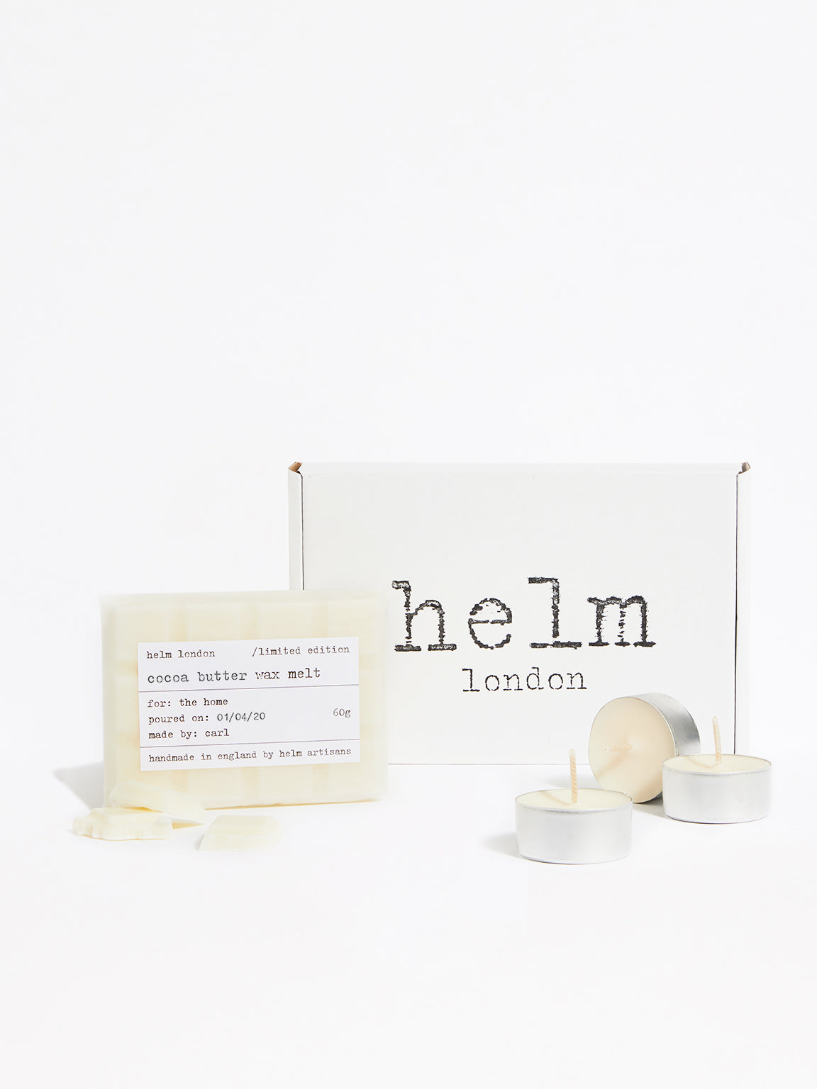 Helm London Cocoa Butter Tealight & Wax Melt Ultimate Gift Bundle