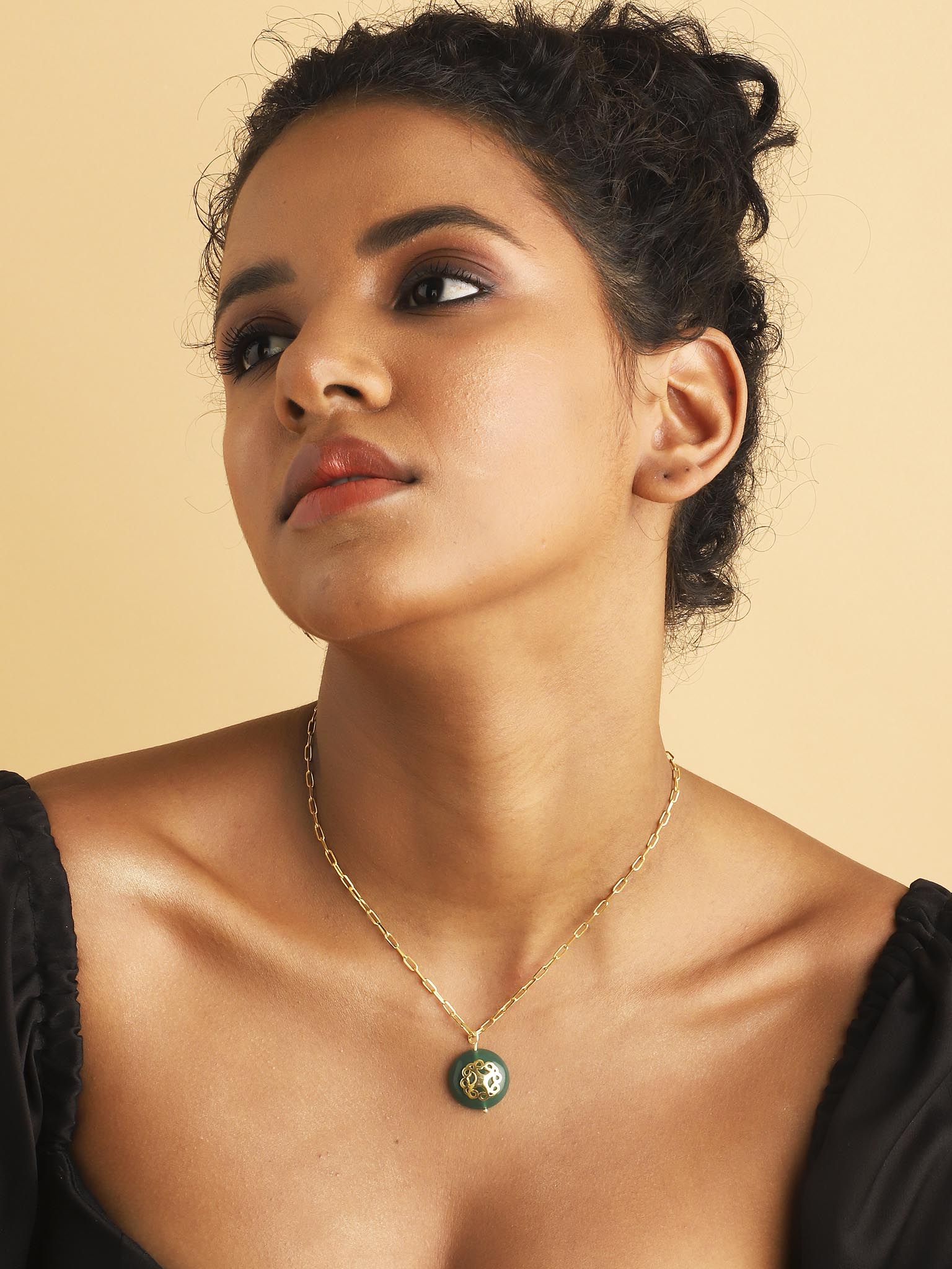 Top Deal Melange Necklace Green Onyx Hot Sale