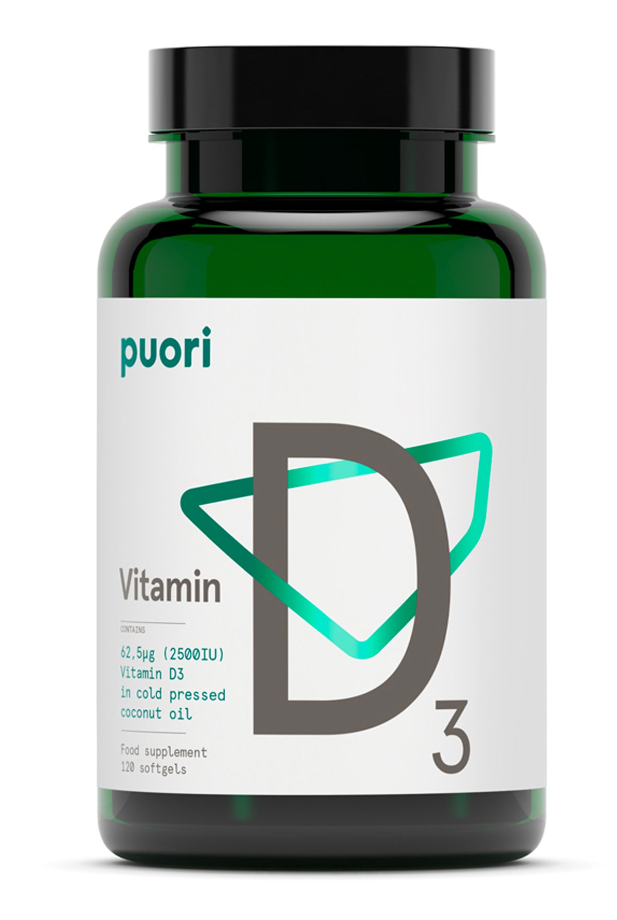 Puori Vitamin D3 2500 - 120 softgels