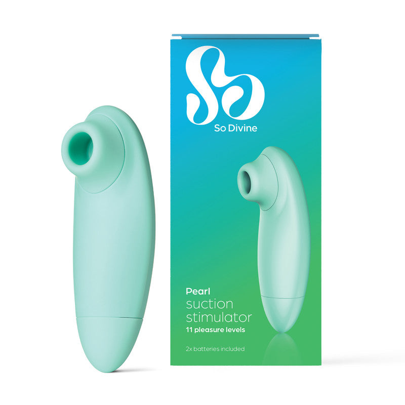 So Divine So Divine Pearl Clitoral Suction Stimulator Aqua