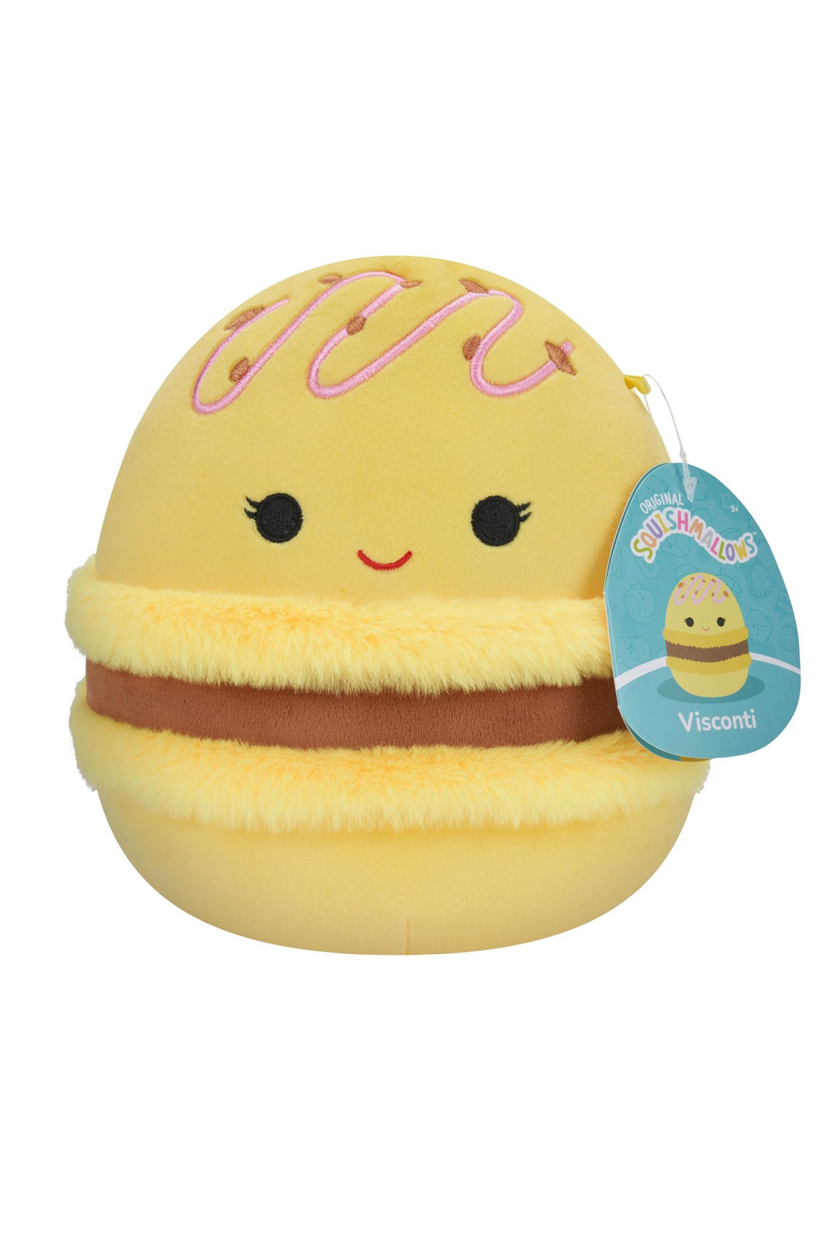 Squishmallows Visconti the Lemon and Chocolate Macaron