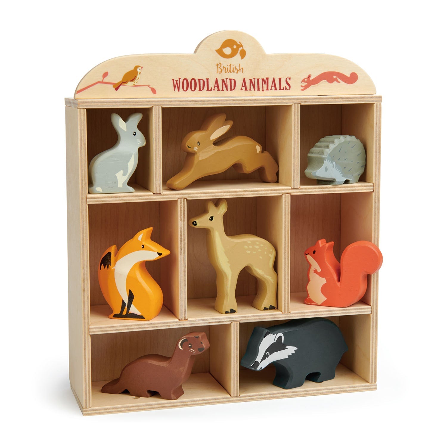 Tender Leaf Toys 8 Woodland Animals & Shelf