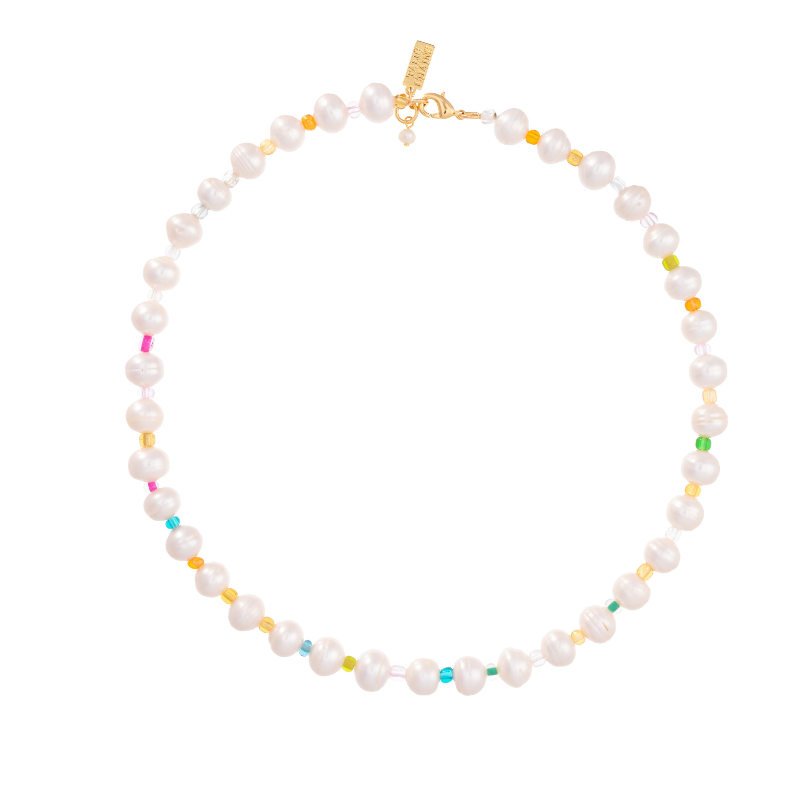 Talis Chains Pearly DELUXE Necklace- Rainbow