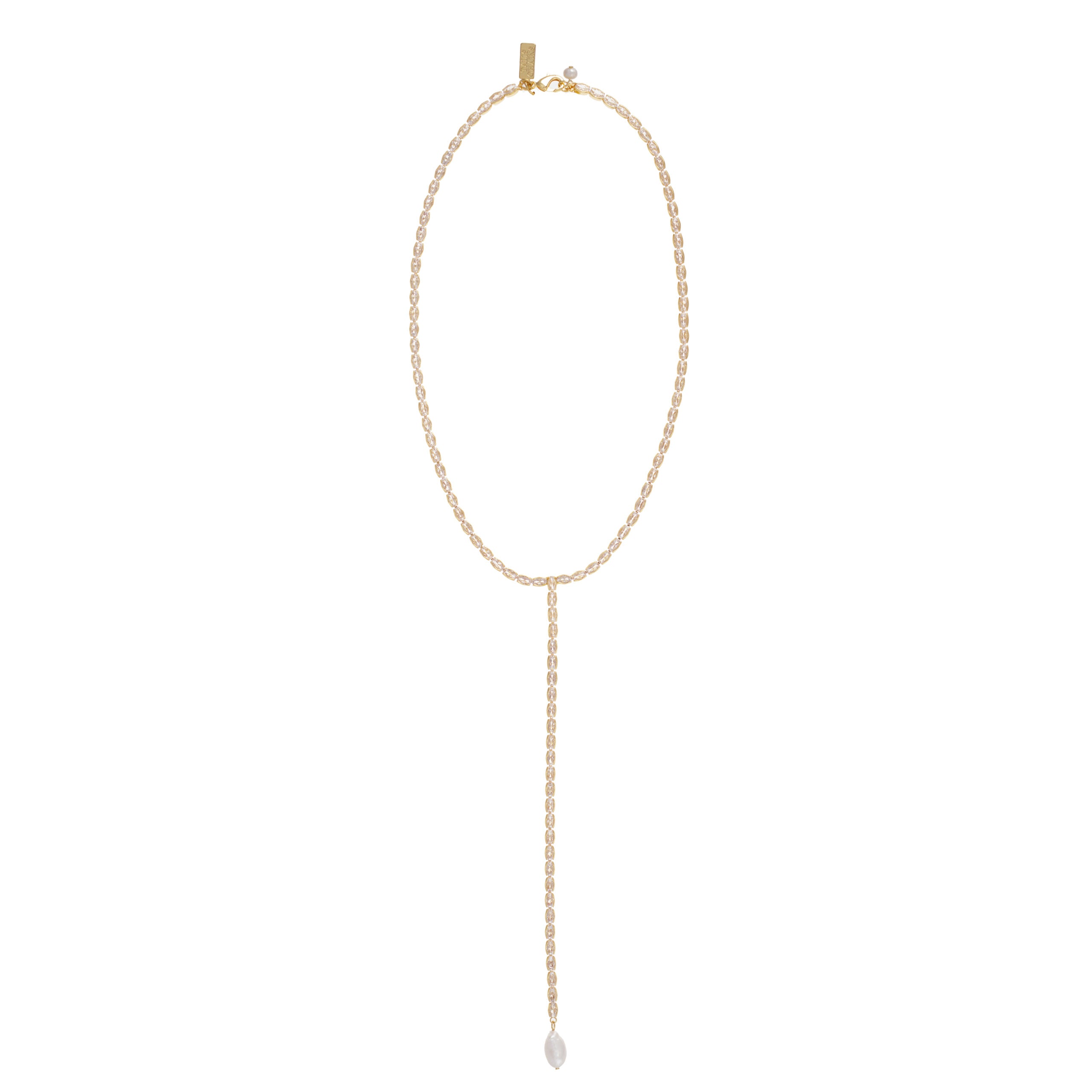 Talis Chains Lariat Necklace- Oval