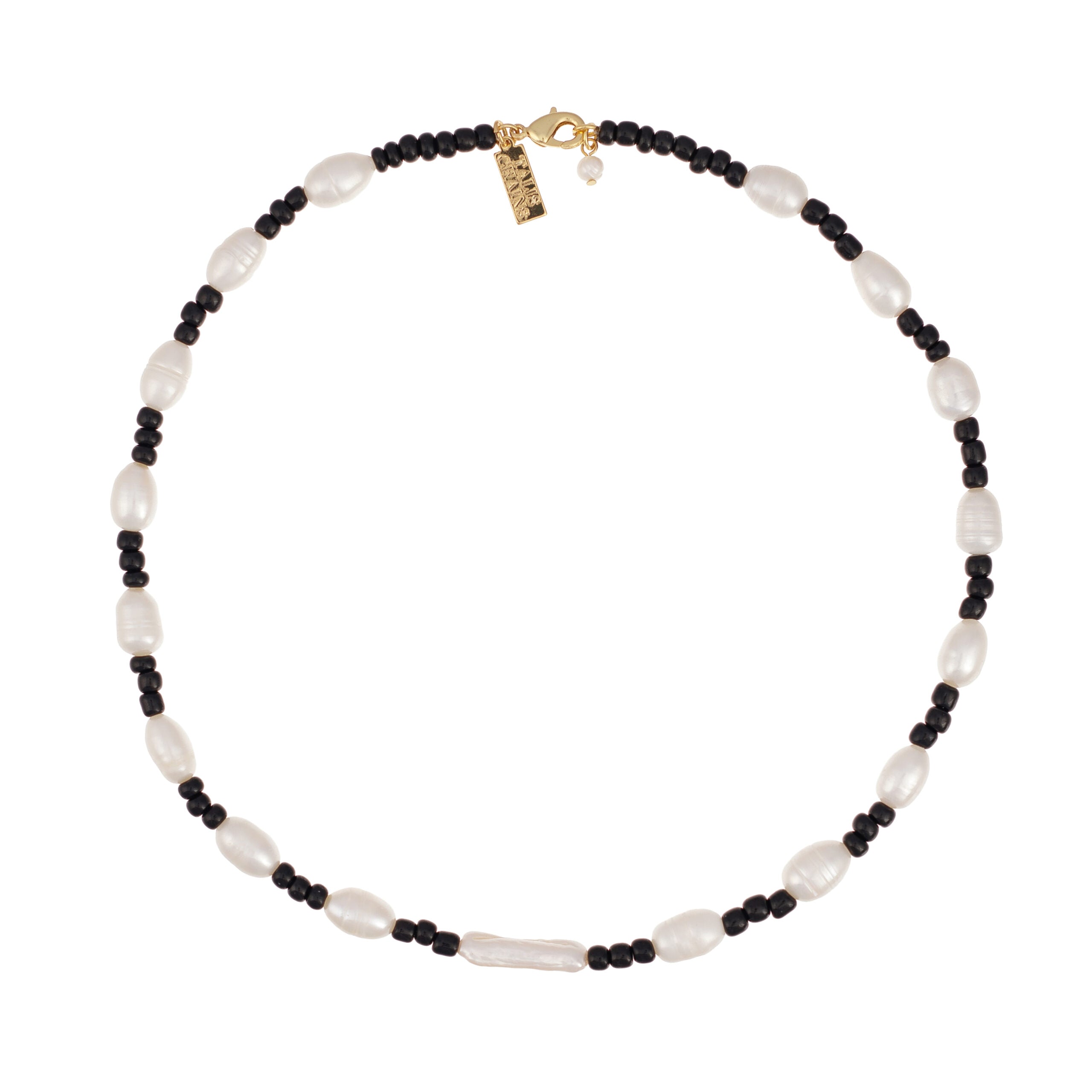 Talis Chains Pearly Delight Necklace - Monochrome