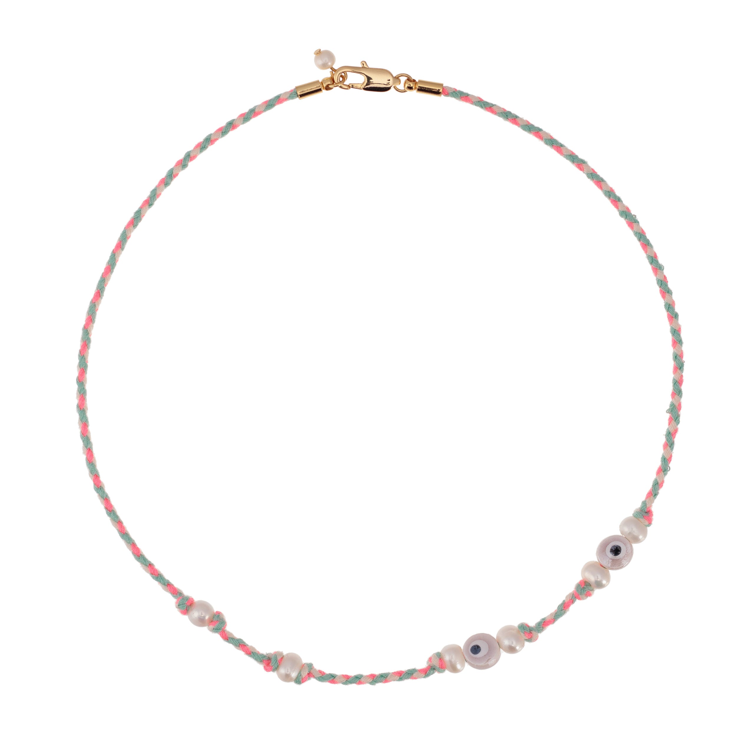 Talis Chains Santorini Cord Necklace - Pink