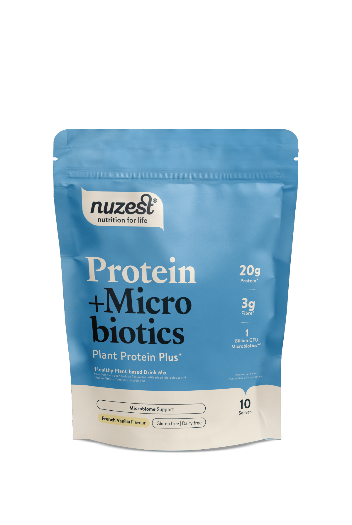 Nuzest Protein + Microbiotics - French Vanilla