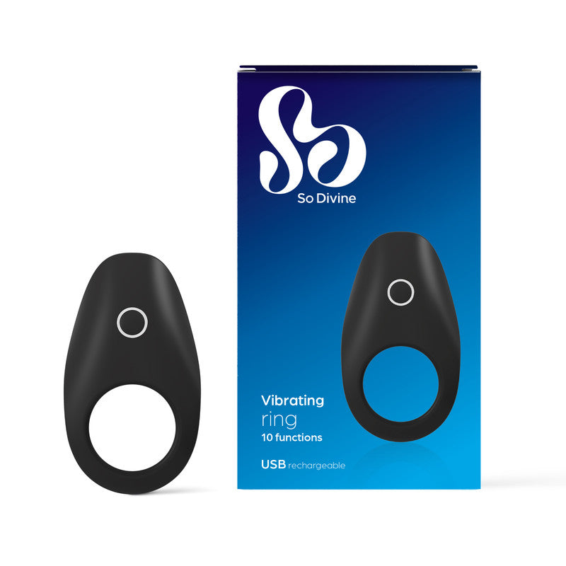 So Divine So Divine Rechargeable Vibrating Cock Ring