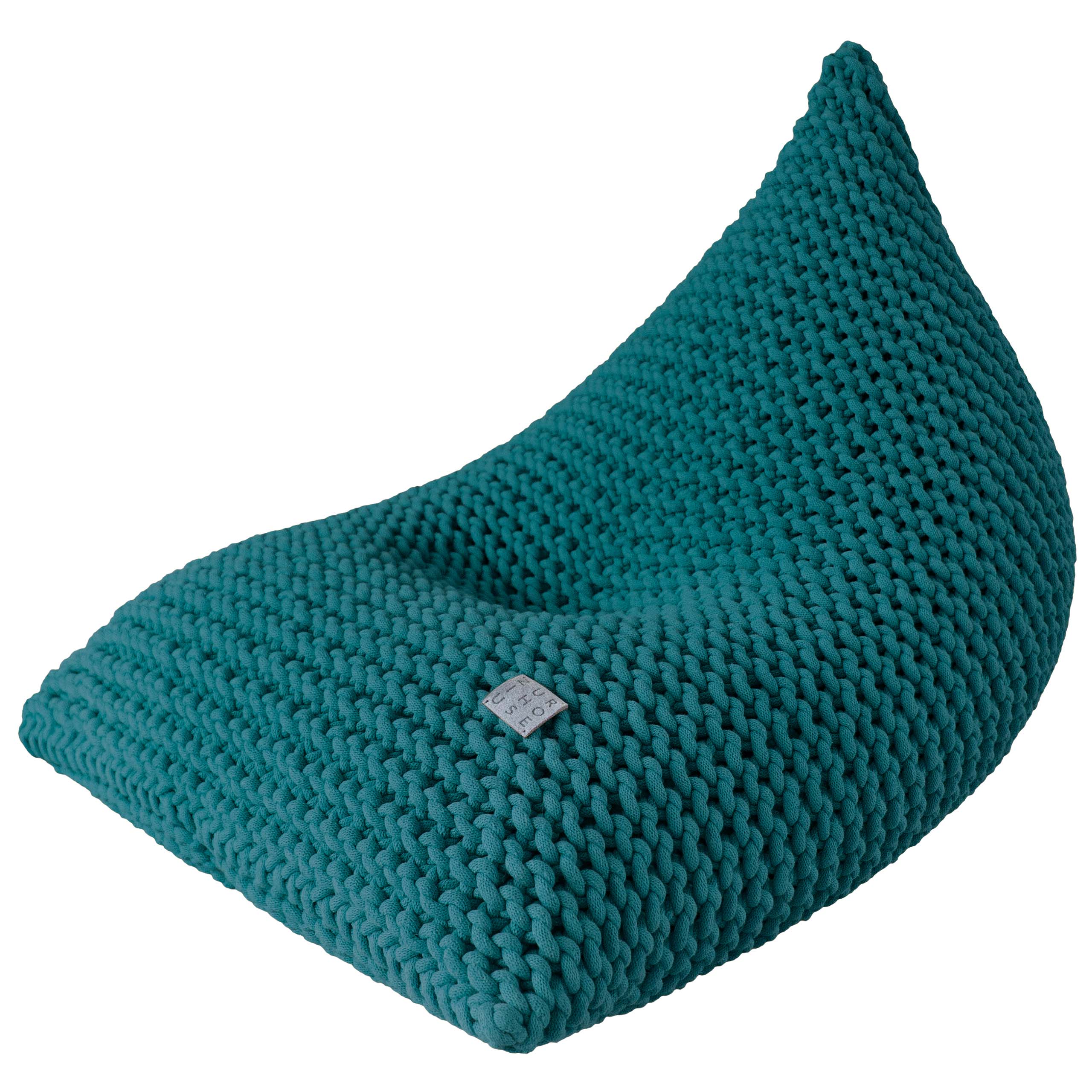 Zuri House Chunky Knitted Bean Bag | OCEAN - FILLED 90 x 140 x 90cm / 36'' x 56'' x 36''