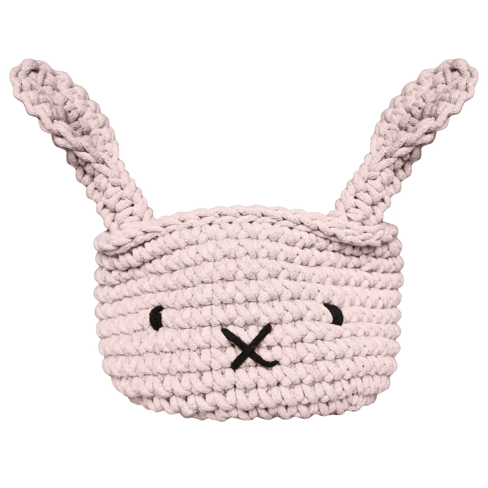Zuri House Bunny Basket | PALE PINK - Large