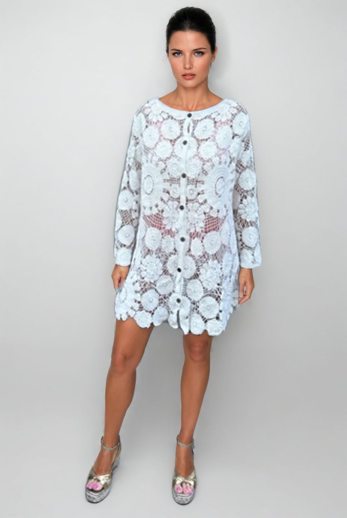 Shop Oxygen Boutique Crochet Button Dress