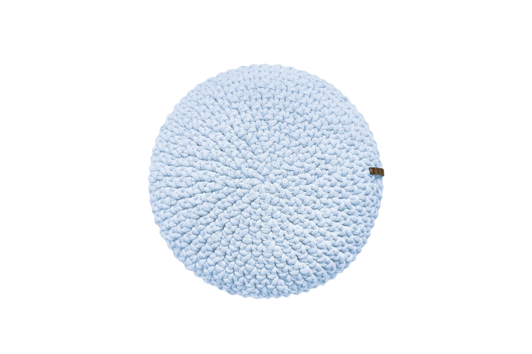 Zuri House Crochet Round Cushion | BABY BLUE - Small 35cm