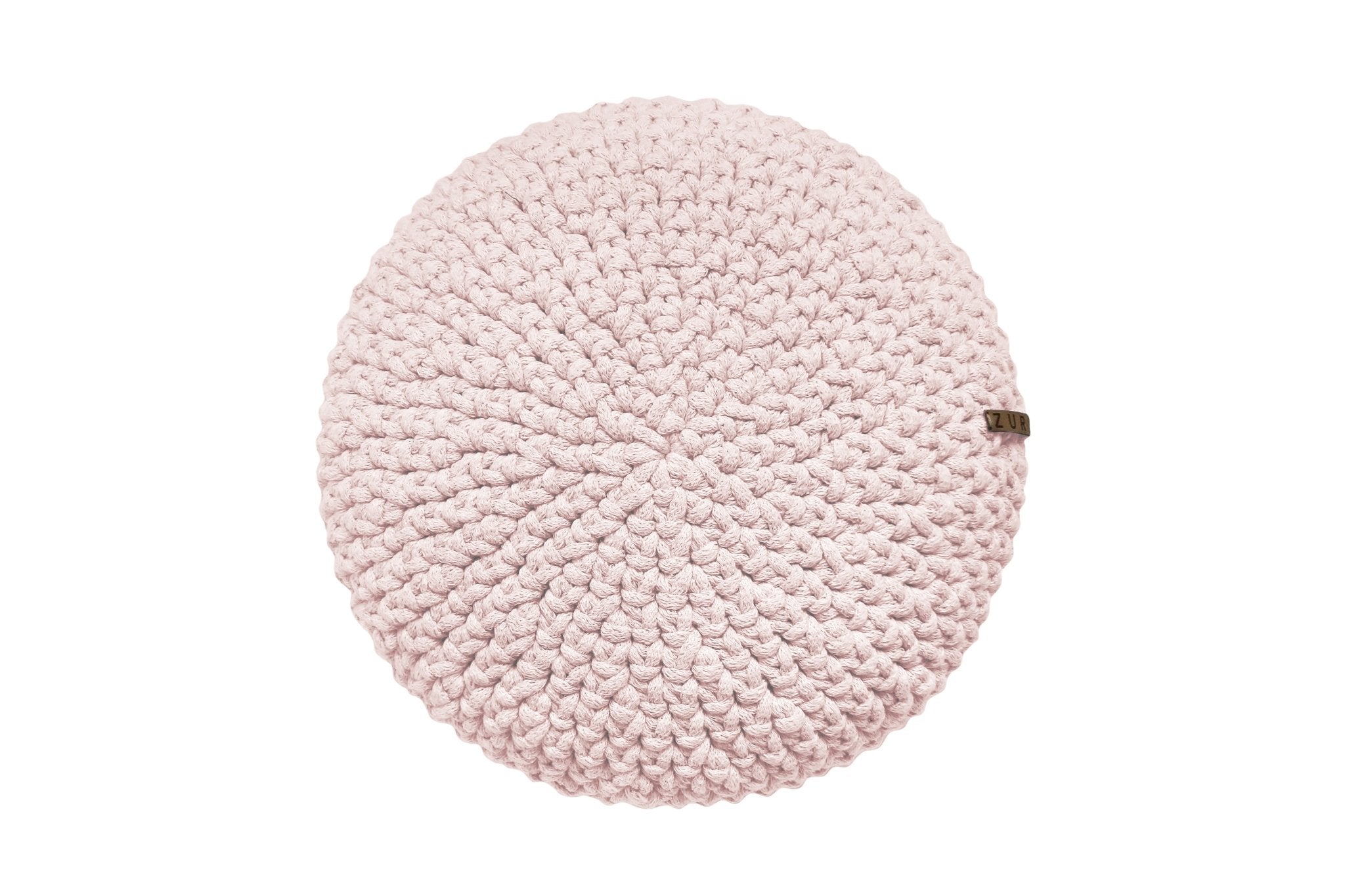 Zuri House Crochet Round Cushion | PALE PINK - Large 45cm