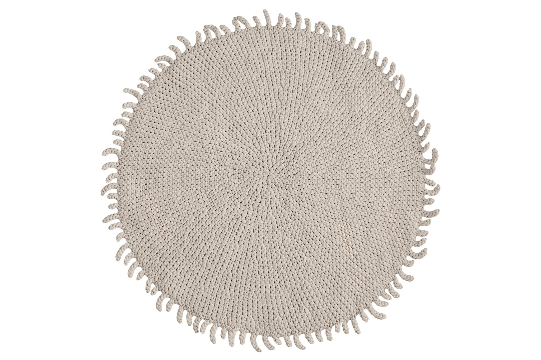 Zuri House Crochet Rug SUN | BEIGE - 100 cm