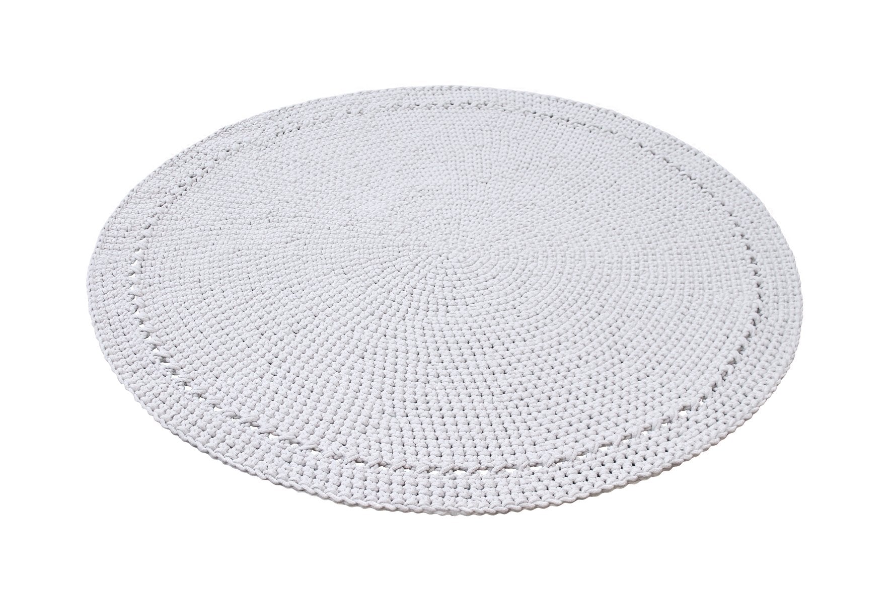 Zuri House Crochet Rug NEBO | LIGHT GREY - 140 cm