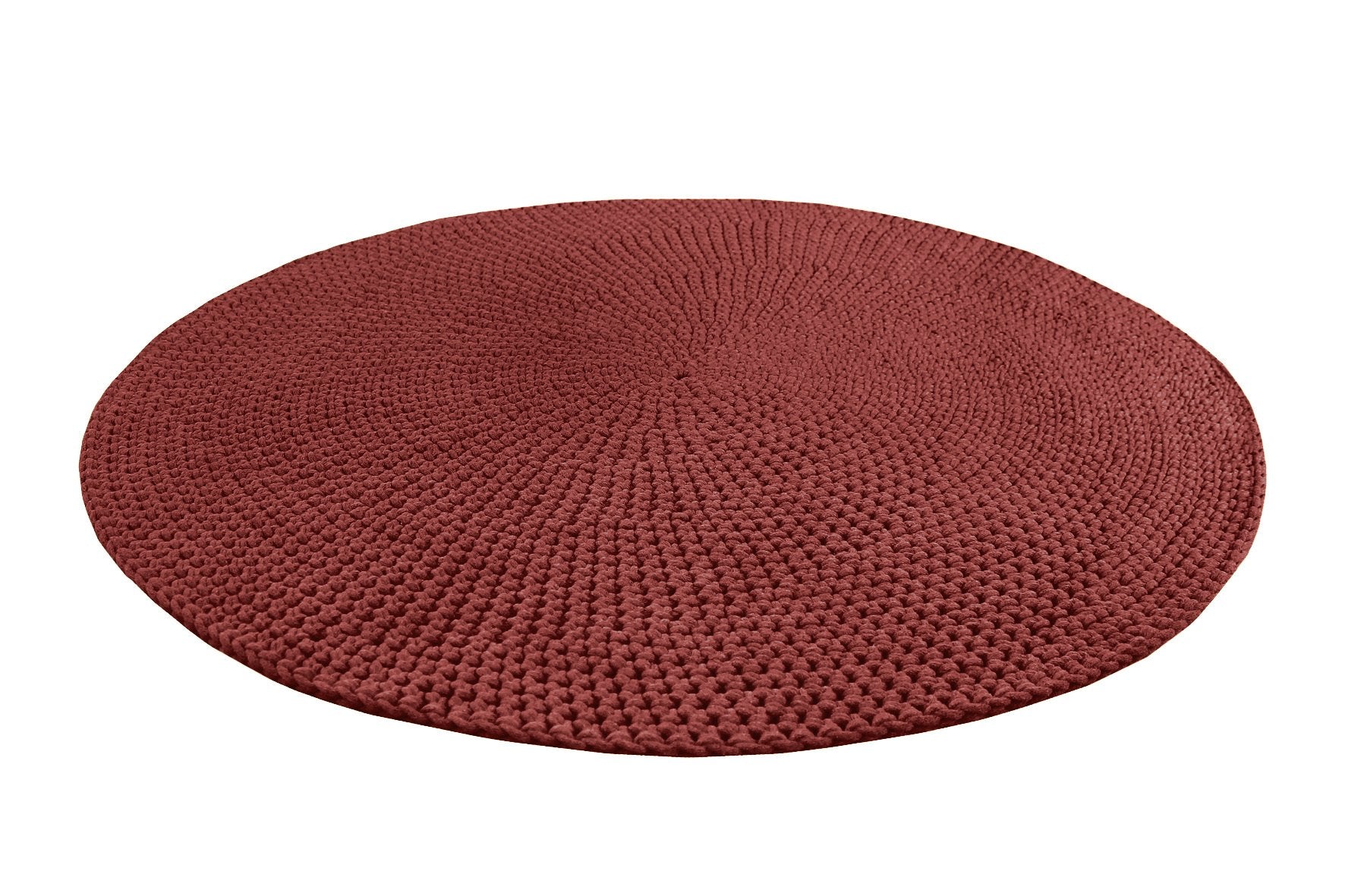 Zuri House Crochet Rug MOON | TERRACOTTA - 120 cm