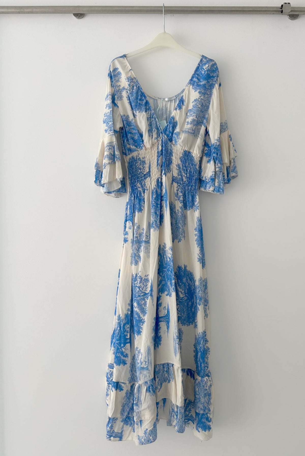Shop Oxygen Boutique Printed Floral Maxi Dress Blue