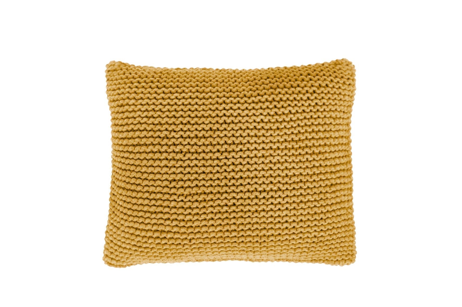 Zuri House Knitted Cushion | MUSTARD - 1 cushion 45 x 45 cm