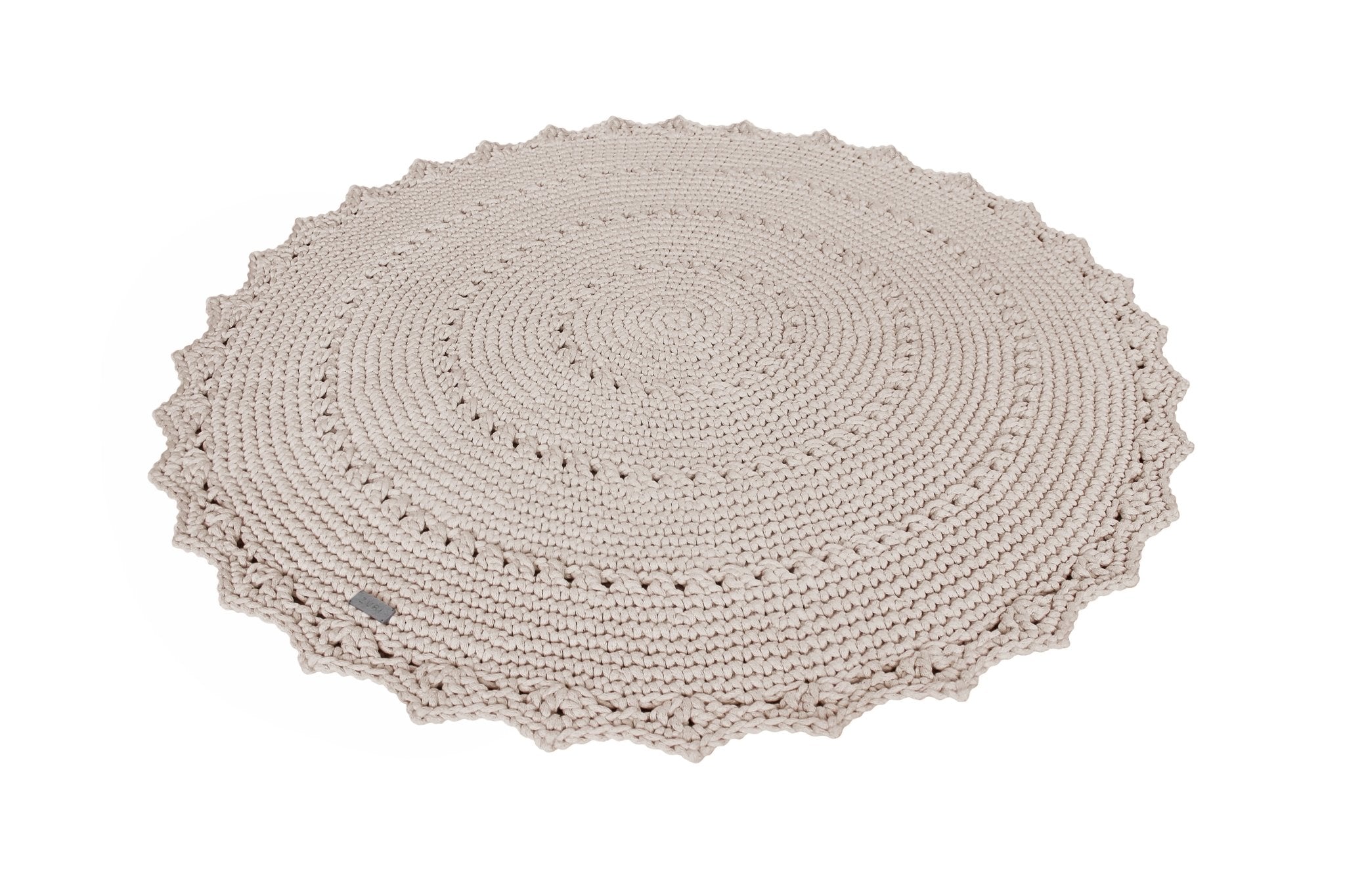 Zuri House Crochet Rug MANDALA | BEIGE - 120 cm