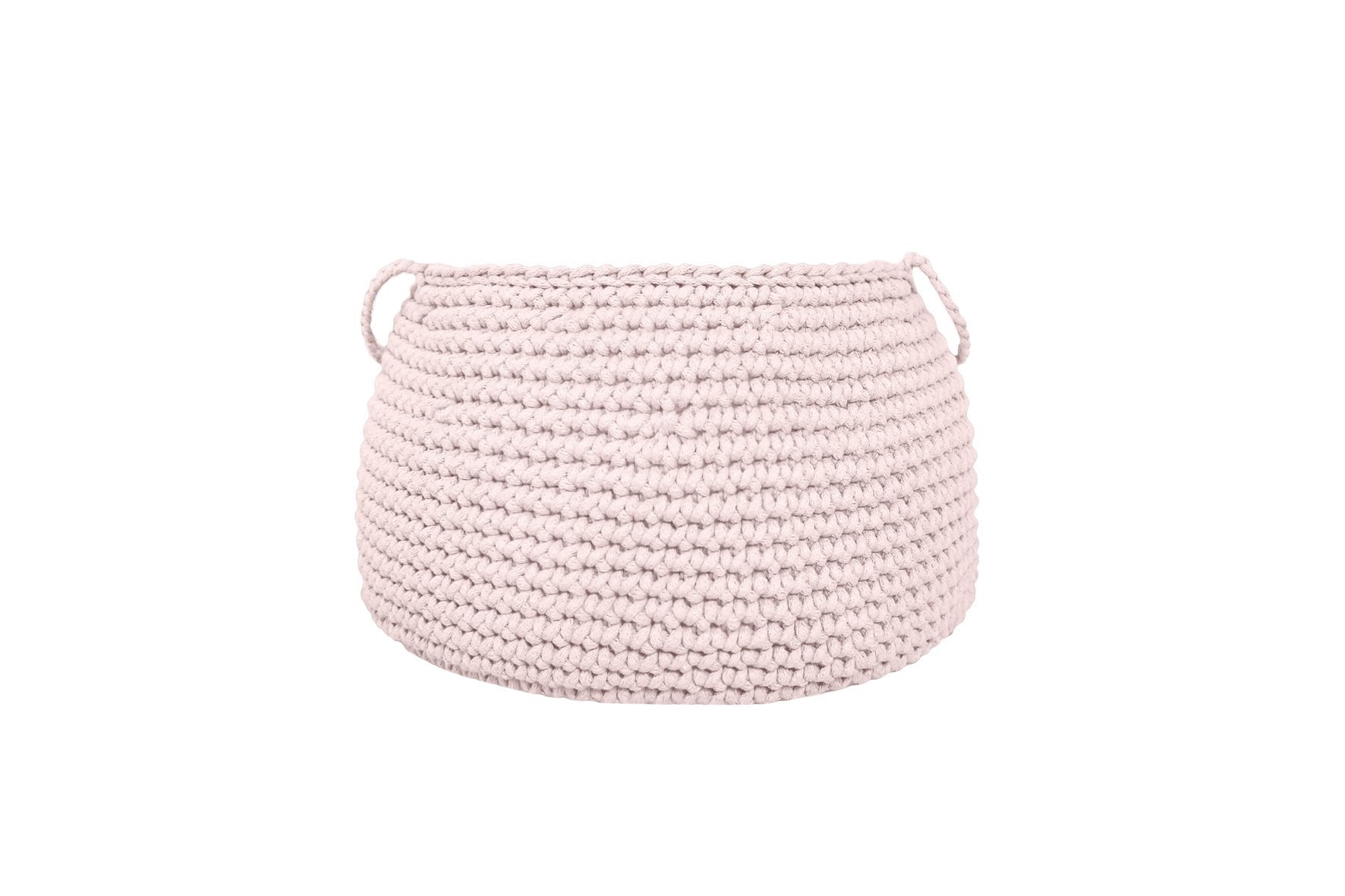 Zuri House Crochet Basket, Size L | PALE PINK