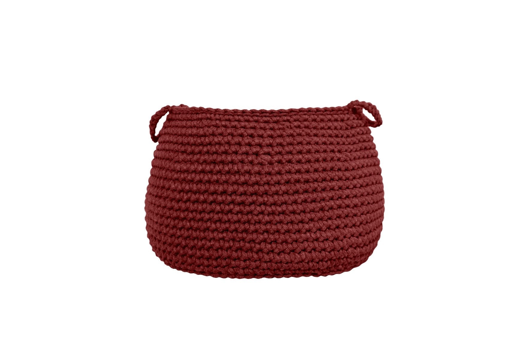 Zuri House Crochet Basket, Size L | TERRACOTTA