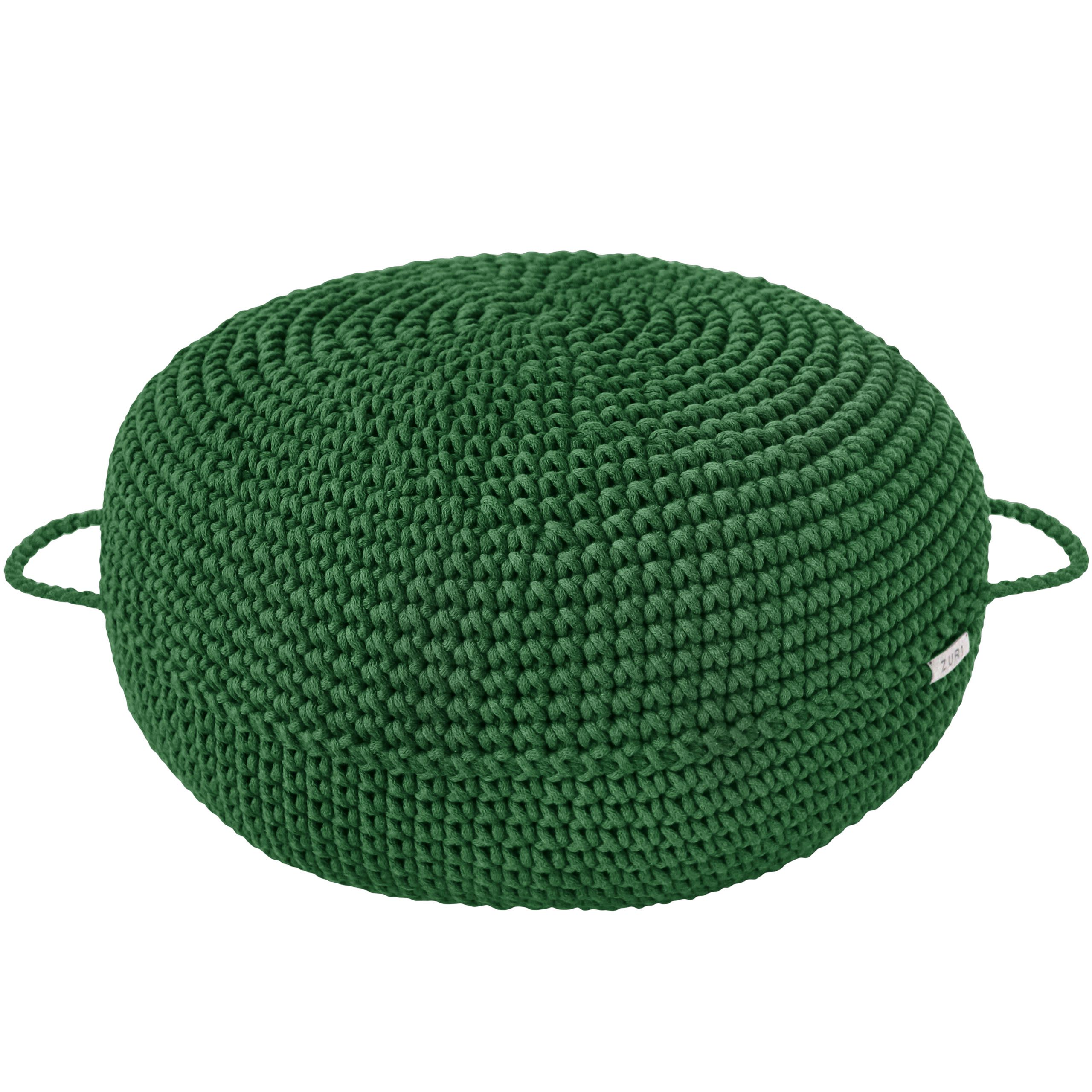 Zuri House Crochet Ottoman | AVOCADO