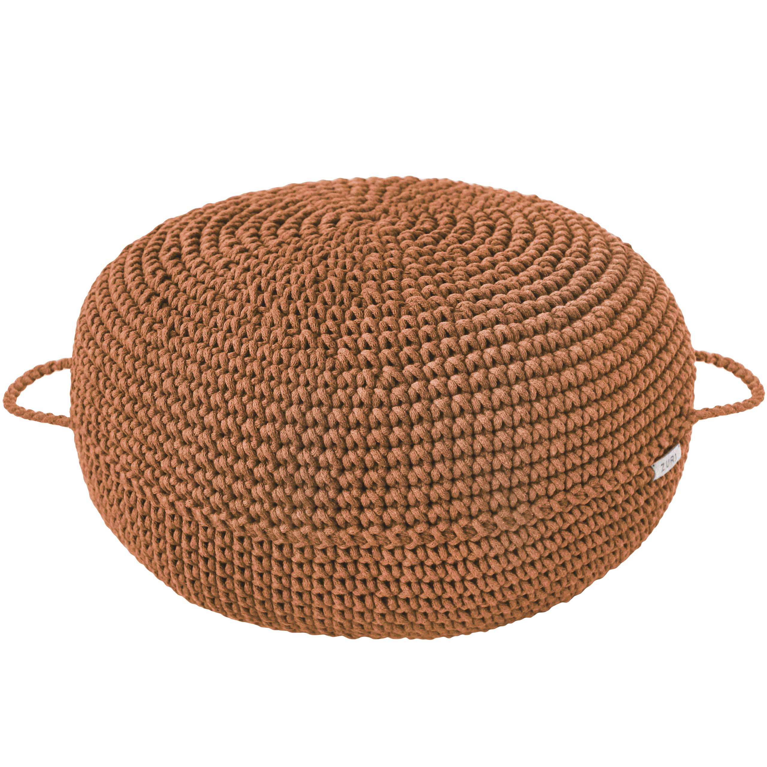 Zuri House Crochet Ottoman | CINNAMON