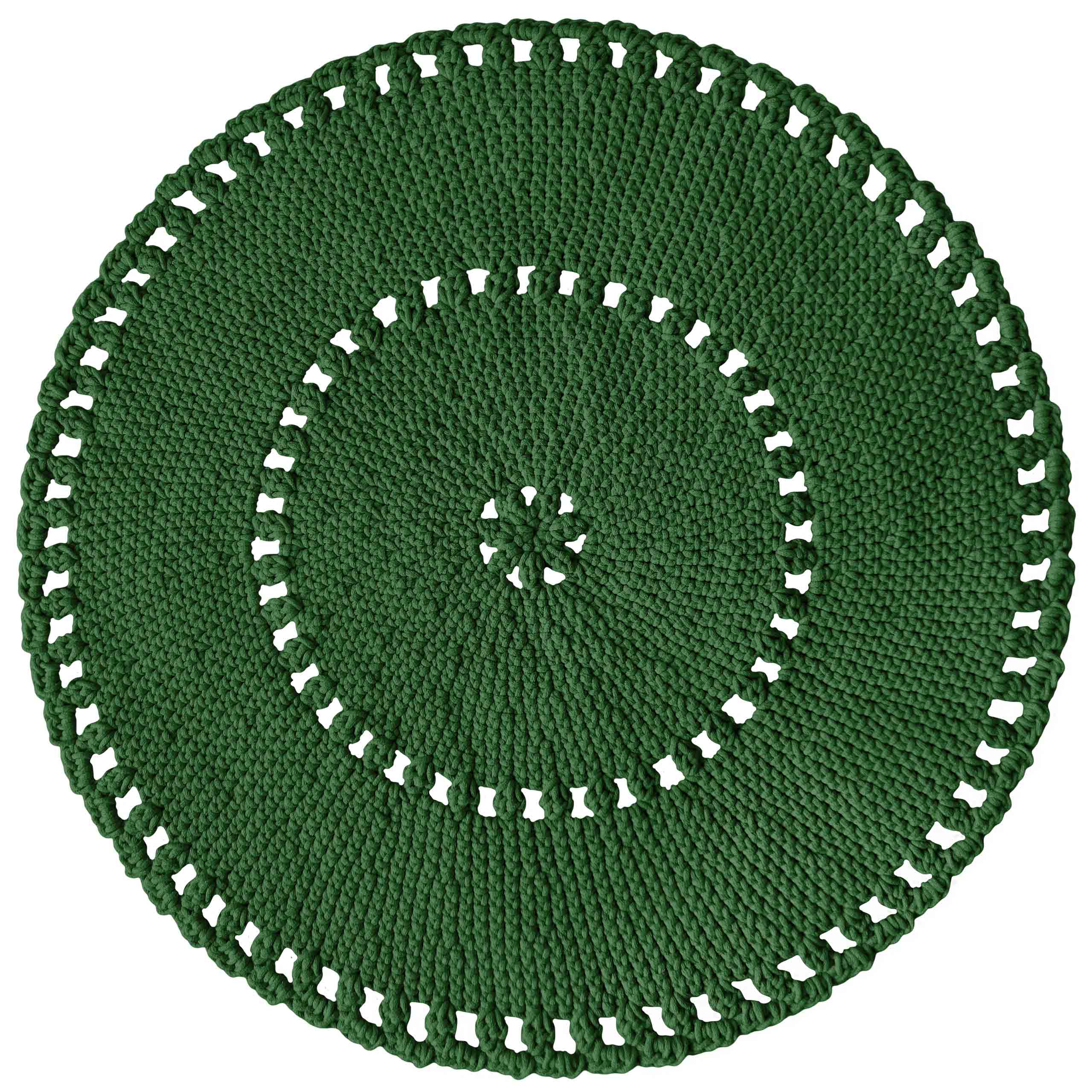 Zuri House Crochet BOHO Rug | AVOCADO - 80 cm