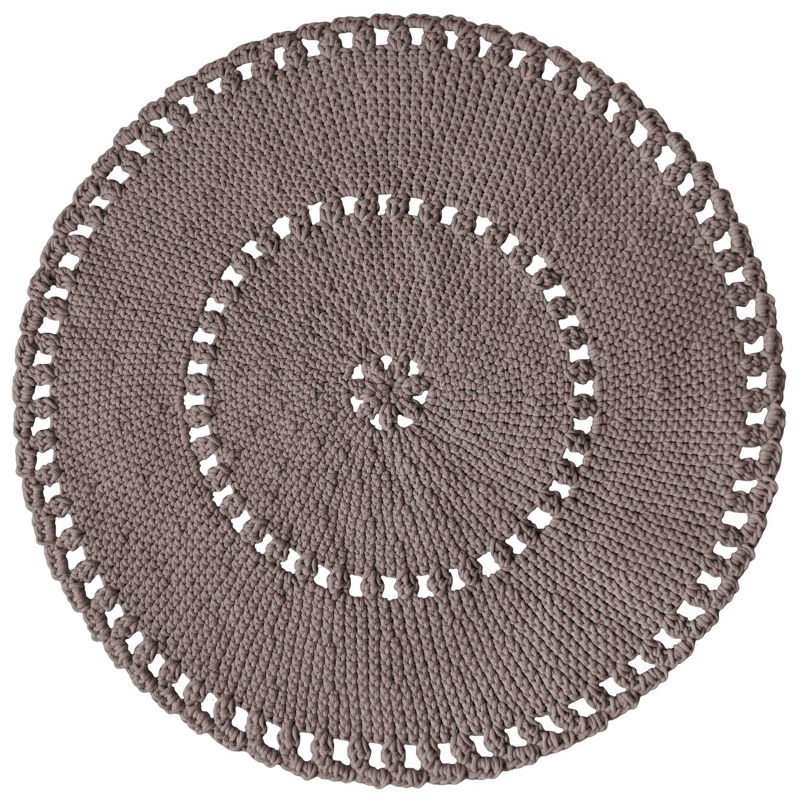 Zuri House Crochet BOHO Rug | MOCHA - 170 cm