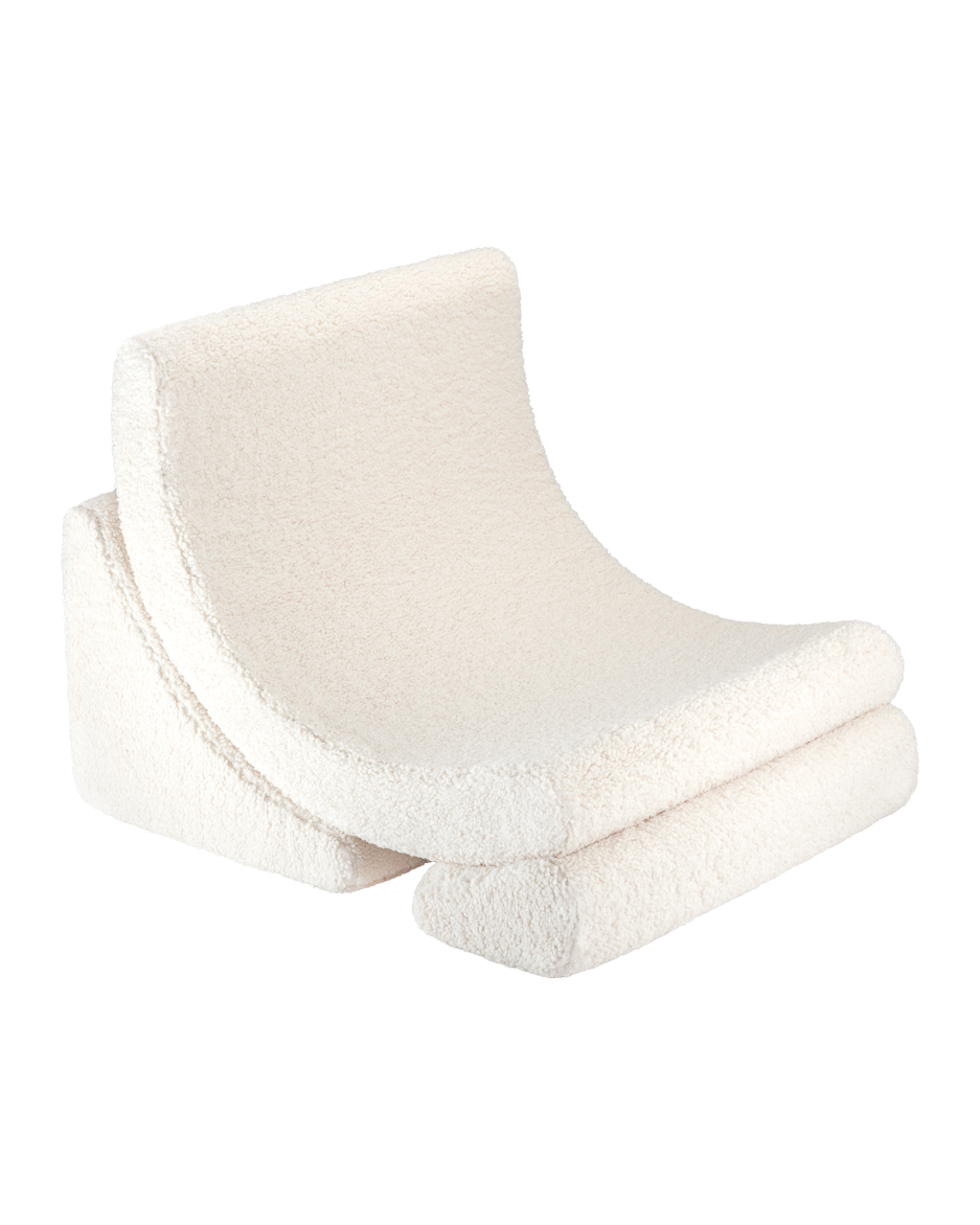 WigiWama Cream White Moon Chair