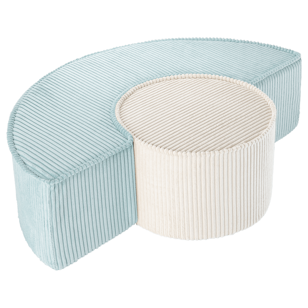 WigiWama Peppermint Green Pouffe Set