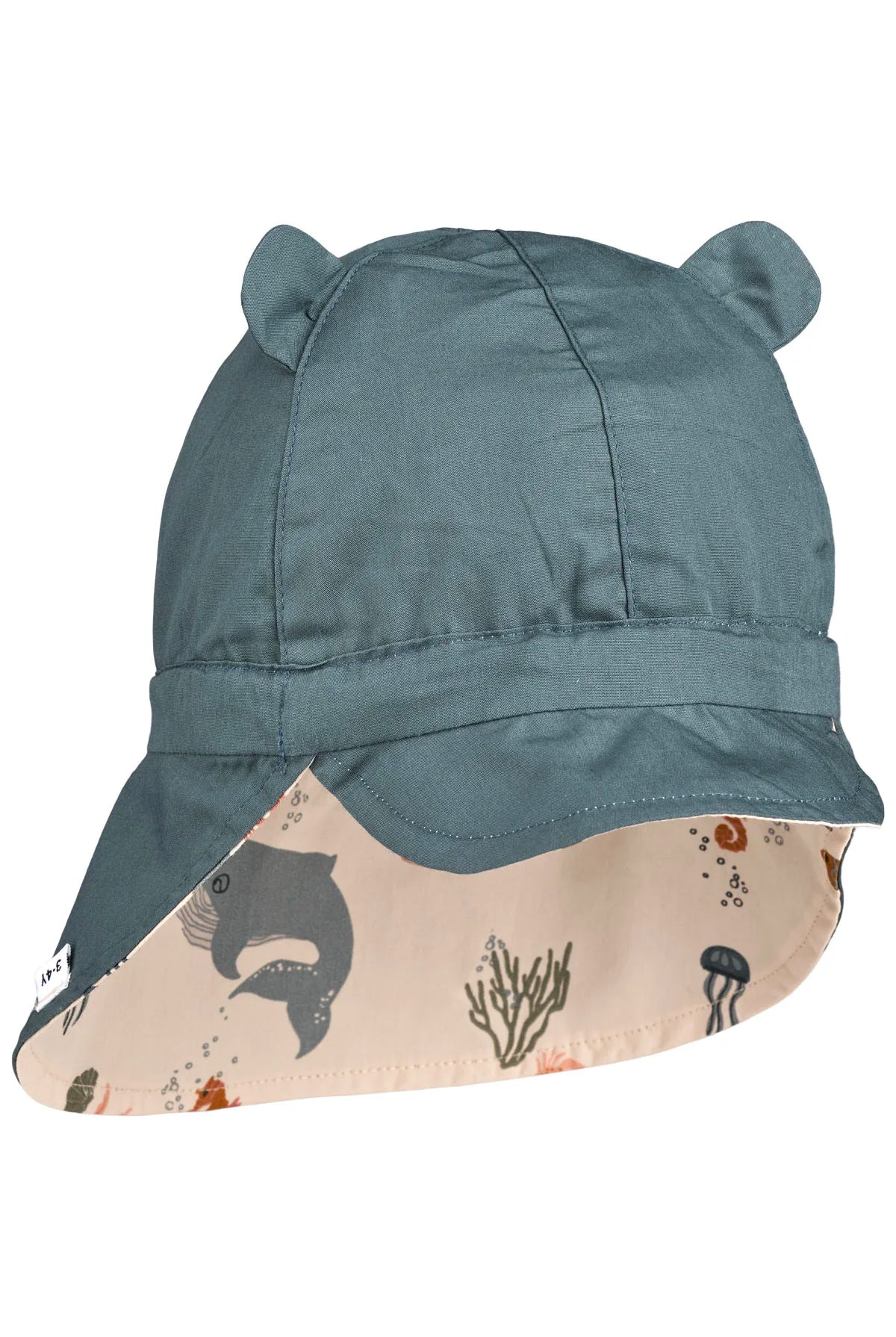 Liewood GORM REVERSIBLE SUN HAT SEA CREATURE / SANDY - 9-12 M SEA CREATURE / SANDY