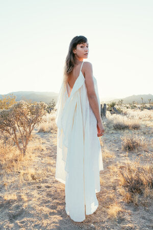 A Perfect Nomad SYROS DRESS, MILK - MILK ONE SIZE