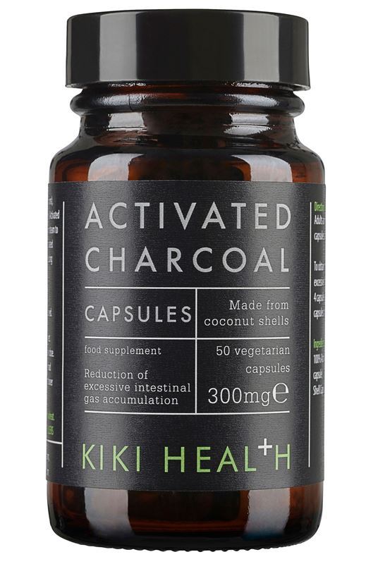 Kiki Health Activated Charcoal - 50 Vegicaps