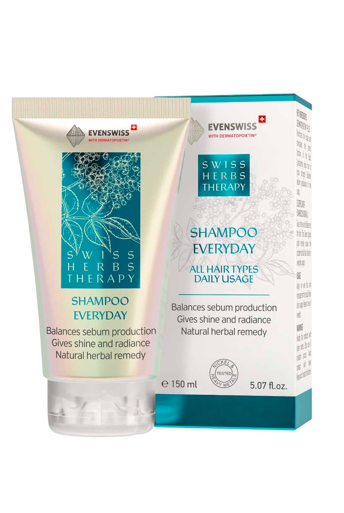 Evenswiss SHAMPOO EVERYDAY - SWISS HERBS THERAPY - 150ml