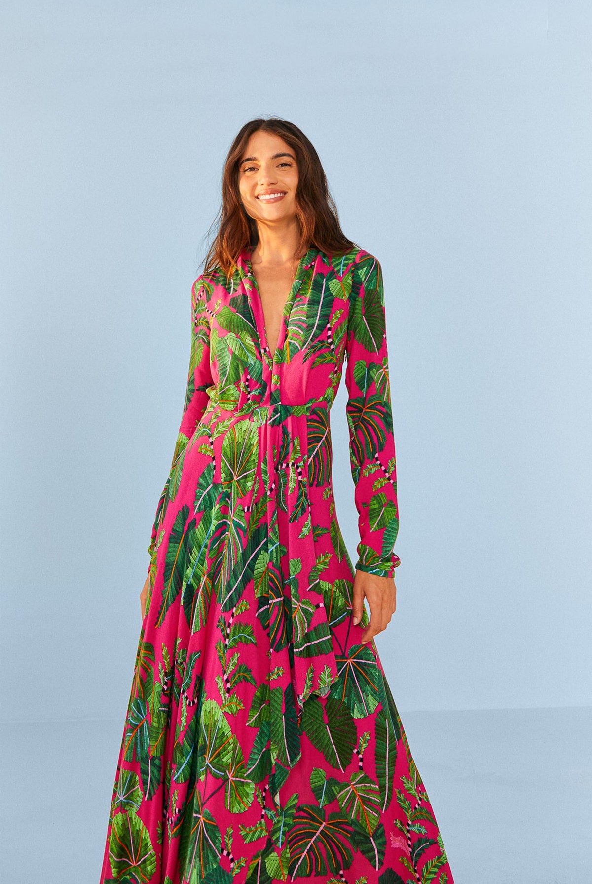 Farm Rio Soft Garden Maxi Dress | ModeSens