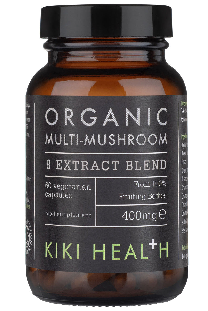 Kiki Health Multi Mushroom Blend, Organic 60 Vegicaps - 400mg