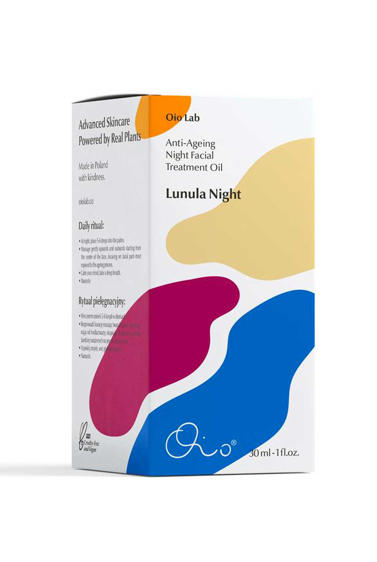 Oio Lab Lunula Night Sleep Tight Anti-Ageing Night Facial Treatment Oil - 30ml