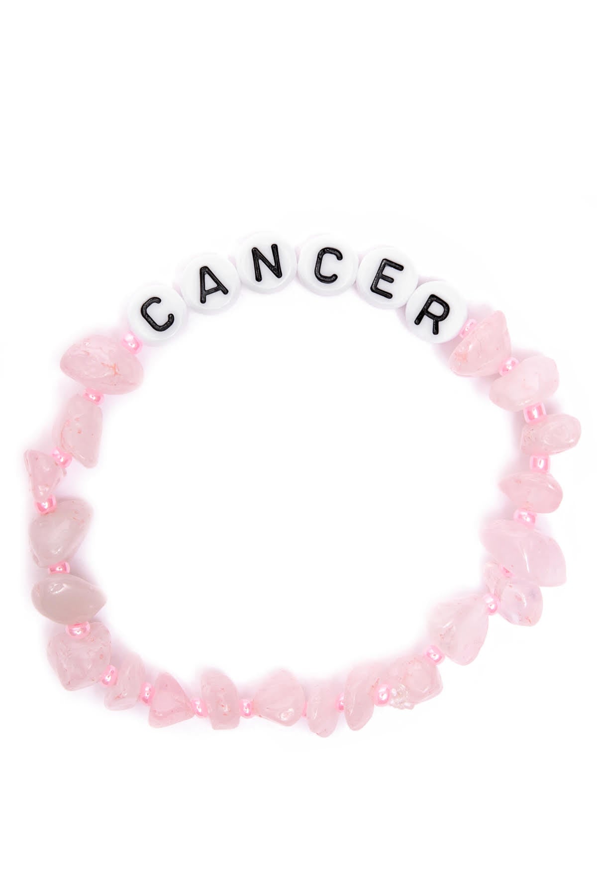 TBalance CANCER Rose Quartz Crystal Healing Bracelet - One Size