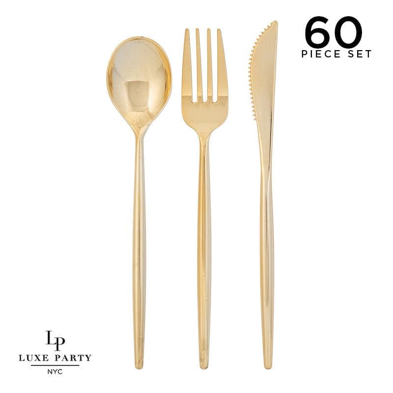 14 Oz. Round Clear • Gold Plastic Bowls  10 Pack - Luxe Party NYC –  Elegance - Fine Tableware