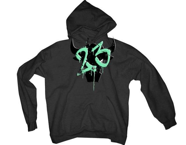 jordan 13 island green hoodie