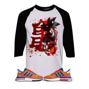 Dragon Ball Z Adidas Zx 500 White And Black Baseball Tee Instinct Illcurrency Sneaker Matching Apparel