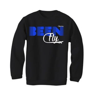 black and royal blue jordan shirt