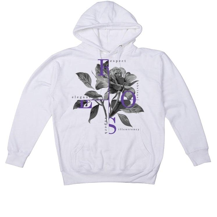 purple and white jordan hoodie