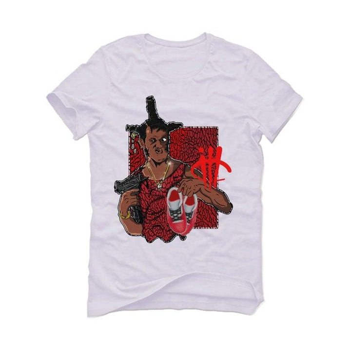 red jordan 3 shirt