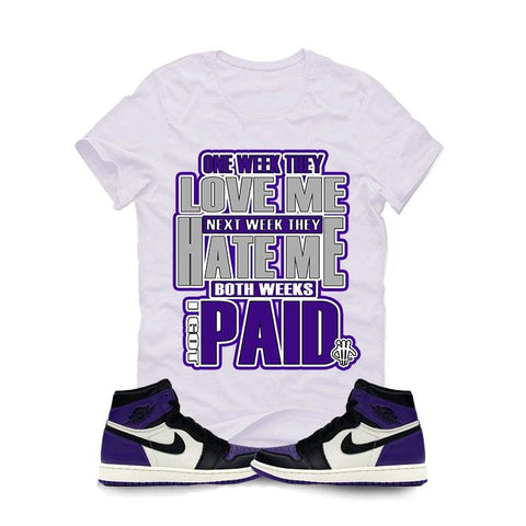 black purple jordan shirt